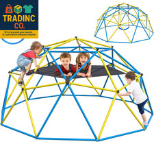 Climbing Dome,10 FT Dome Climber with Hammock and Swing Outdoor and Indoor Anti-