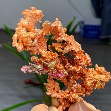 104G Rare!! iridescent Native Copper crystal mineral specimen