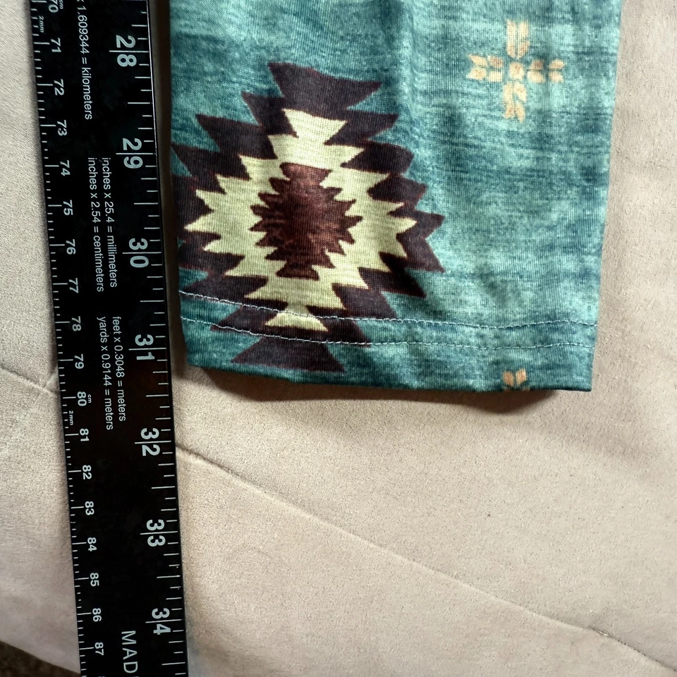 Unbranded Multicolor Womens M Aztec Tribal Navajo Hippie Boho Pull On Leggings - Image 2 of 4