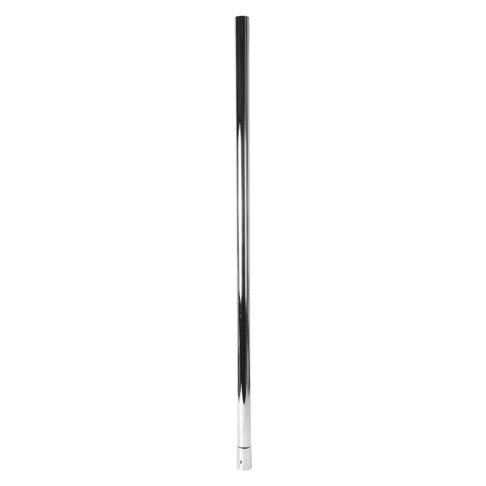 Exhaust Stack Pipe Fits Universal - 1-1/2" x 48" Straight End Pipe Chrome