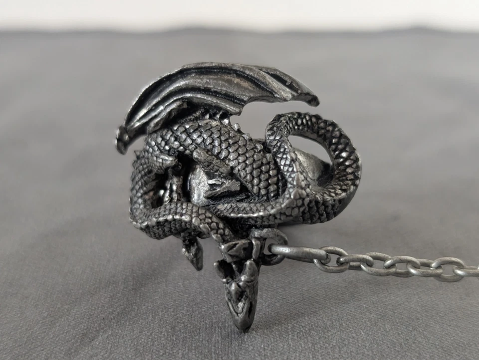 The Alchemy Carta Gothic Slave Ring Dragon Tamer 2000 18mm Pewter Fast Shipping - Bild 3 von 4