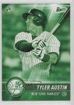 2017 Topps Bunt Green 29/99 Tyler Austin #21 Rookie RC 01wi