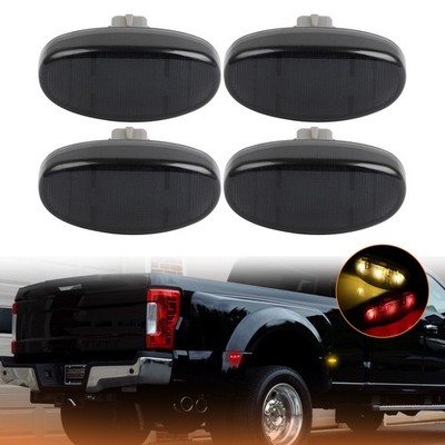 4x LED Fender Side Marker Lights For 2011-16 Ford F250 F350 F450 Super Duty New