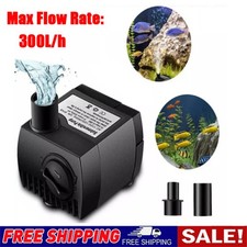 300L/H Electric Water Pump Feature Submersible Fountain Garden Fish Pond 5W