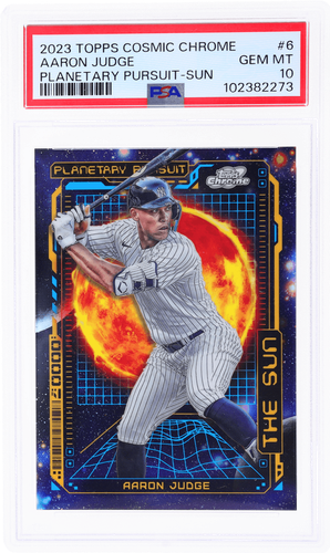 2023 Topps Cosmic Chrome Aaron Judge Planetary Pursuit Sun #PPS6 PSA 10 - Picture 1 of 2