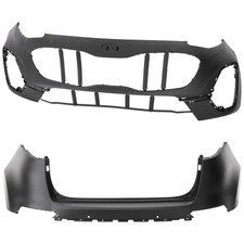 Bumper Covers Facias Set of 2 Front & Rear for Kia Sportage 2020-2022 Pair