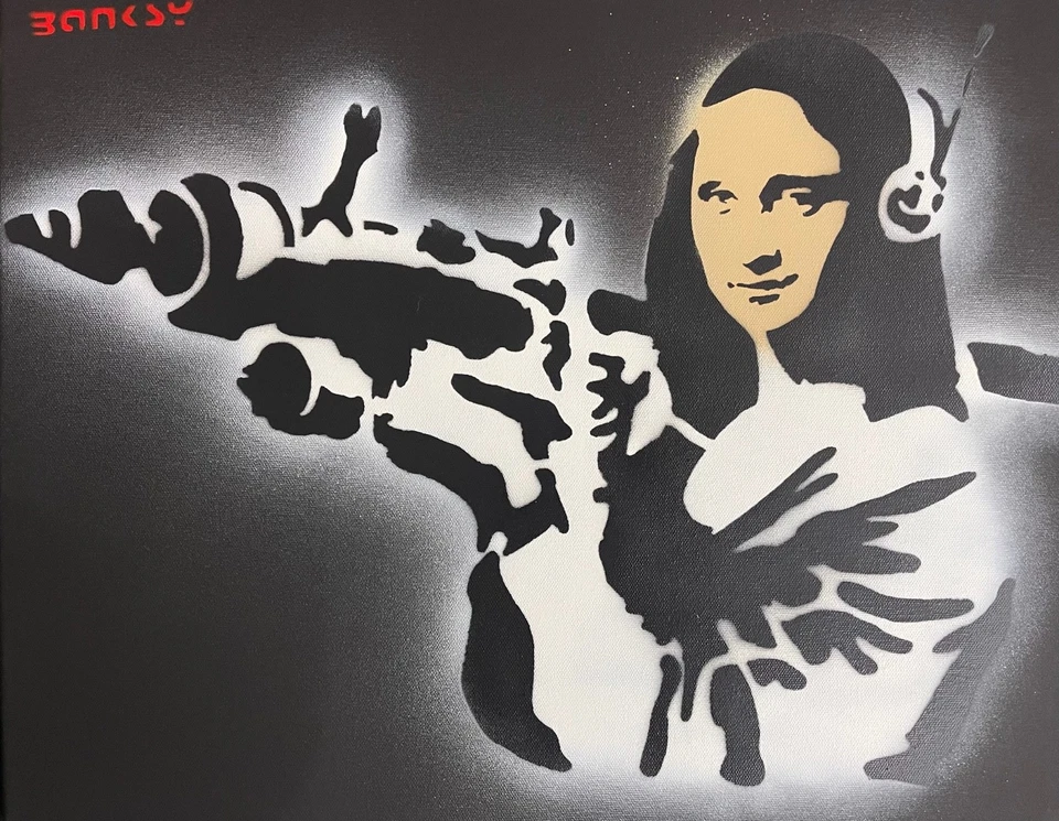 Banksy Rare Large Dismaland Painting 2015 with paperwork - Image 3 of 4