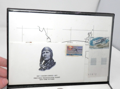 Charles Lindbergh 1977 First Day of Issue US Postage Stamps Fleetwood Folio FDC - Picture 4 of 10