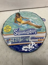 SwimWays Spring Float Recliner Swim Lounger for Pool or Lake
