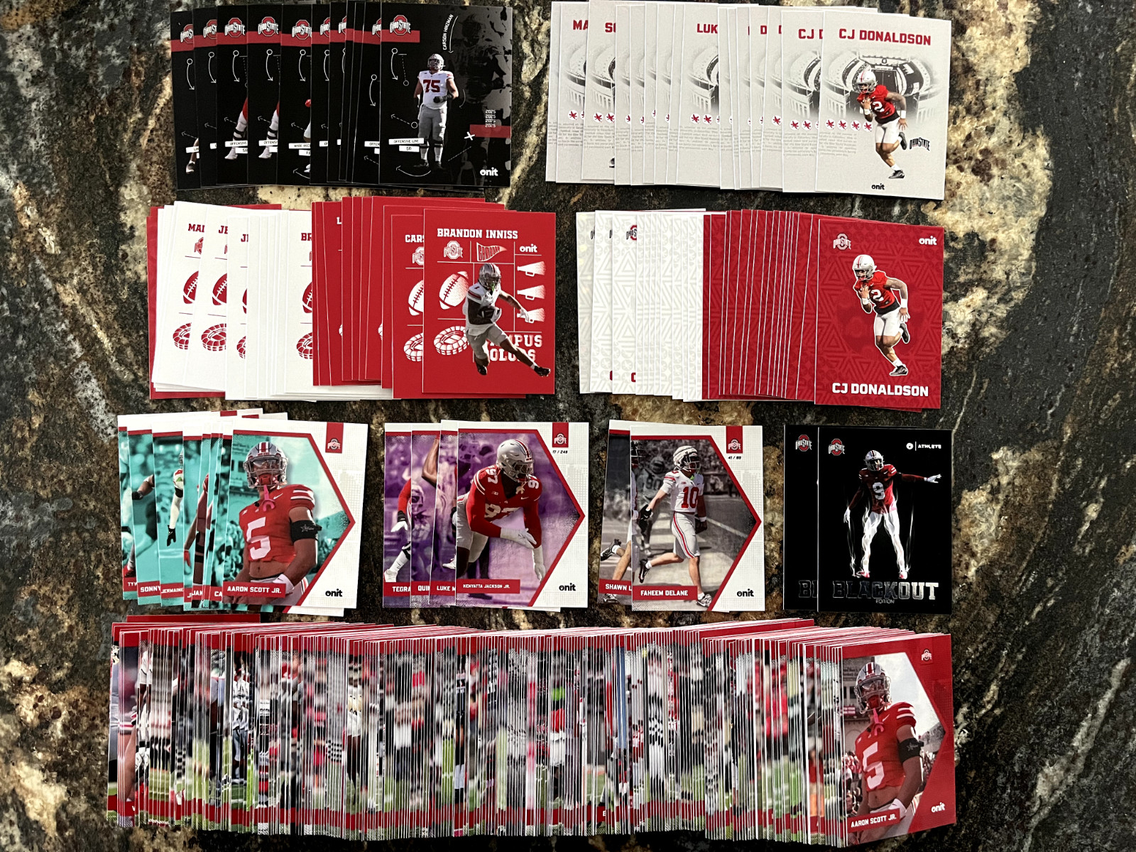 2025 Onit Ohio State Buckeyes Football Base/Parallel/Insert Pick Your Card