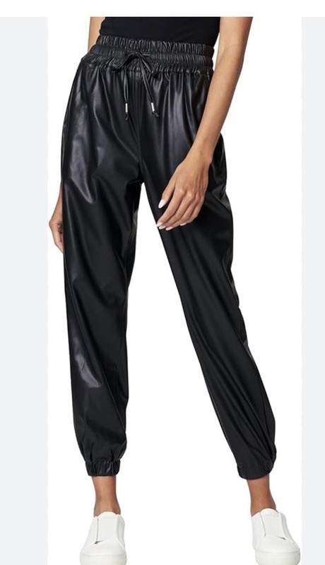 Blank NYC Faux Leather Jogger Size 25 Black 