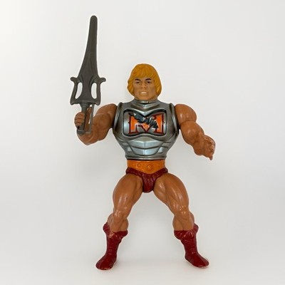 Vintage 1983 MOTU Battle Armor He-Man Mexico Complete Sword Axe Mattel Mabamex