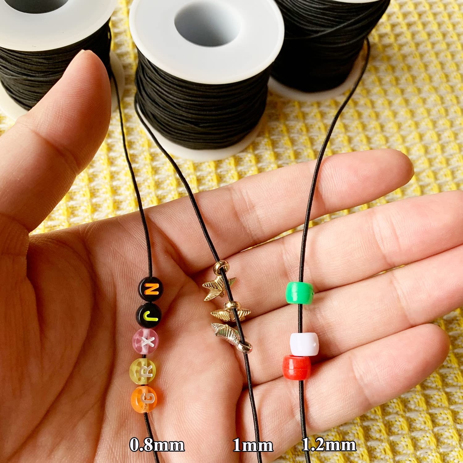 1mm Stretchy Bracelet String 328FT Elastic String Cord for Bracelet Making