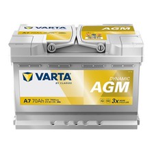 VARTA E39 A7 Silver Dynamic AGM 70Ah Autobatterie 12V 760A Batterie 570 901 076