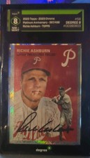 Richie Ashburn Phillies 2023 Topps Chrome Platinum Topps Refractor /499 Degree 8