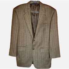 100 Lamb  s Wool Herringbone Blazer