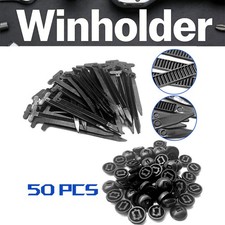 50X Universal Nylon Cable Tie Buckle Self-Locking T Zip Ties Kit for Car