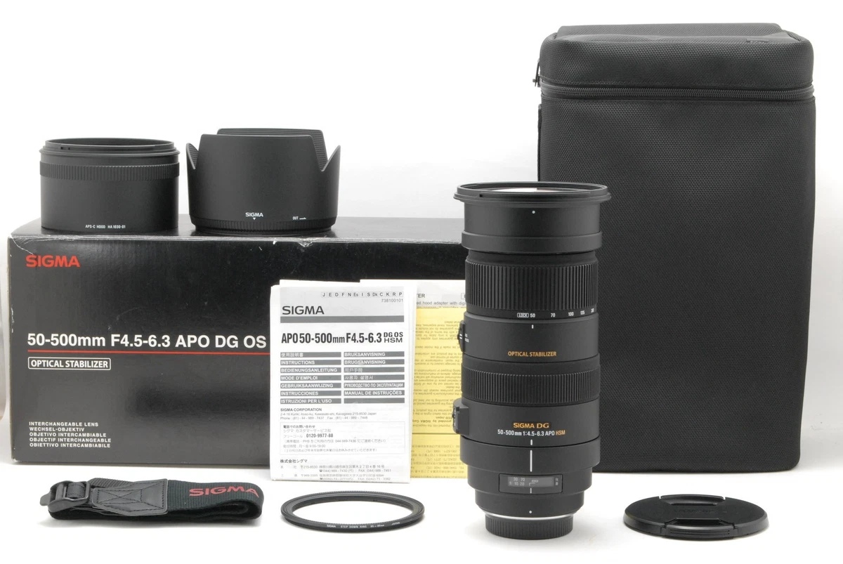 Sigma 50-500mm f/4.5-6.3 Camera Lenses for sale - eBay