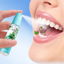 Mint and Peach Mouth Spray Fresheners Breath Removal Bad Smell Long Lasting