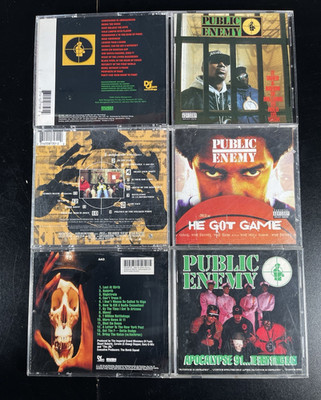 Public Enemy It Takes A Nation Apocalypse 91 He Got Game Hip-Hop Rap x 3 CD LOT