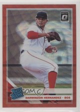 2019 Panini Donruss Optic Rated Rookies Red Wave Prizm Darwinzon Hernandez 7m3