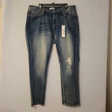 Vigoss Jeans Women's Jagger Skinny Distressed Jean Size 20W NWT
