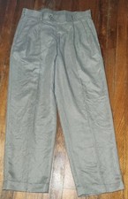 Perry Ellis Portfolio Men's Tan Dress Pants Size 34x30 Cuffed Pleated 