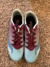 Saucony Womens Track Spike Shoes Size 7.5 Blue And Purple