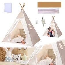 Namiot tipi Dzieci Domek zabaw Bawełniany namiot do zabawy Składany domek do zabawy dla dzieci