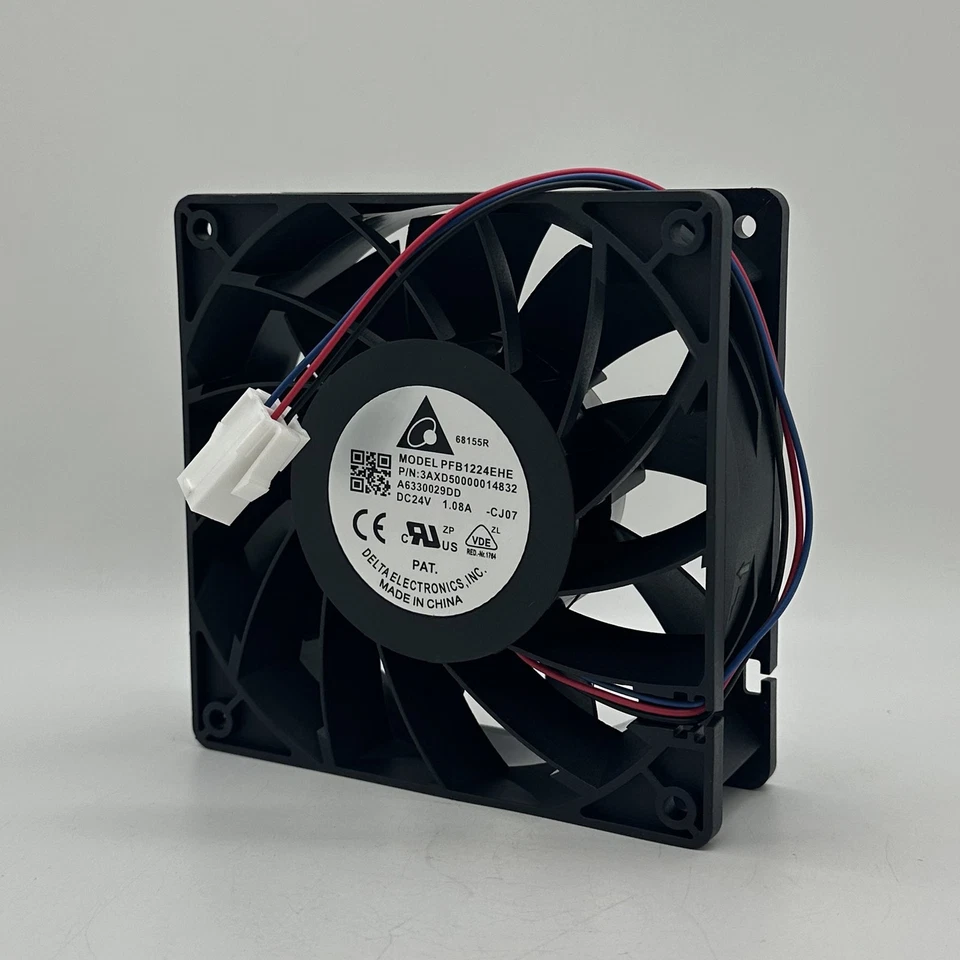 1pcs Delta PFB1224EHE 12038 24V 1.08A Large Air Volume Inverter Cooling Fan - Image 3 of 4