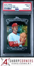 2015 TOPPS GALLERY OF GREATS #GG-12 STEVE CARLTON HOF POP 1 PSA 9
