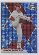 2021 Panini Mosaic Blue Camo Mosaic Prizm Kwang-Hyun Kim #13 0i1b
