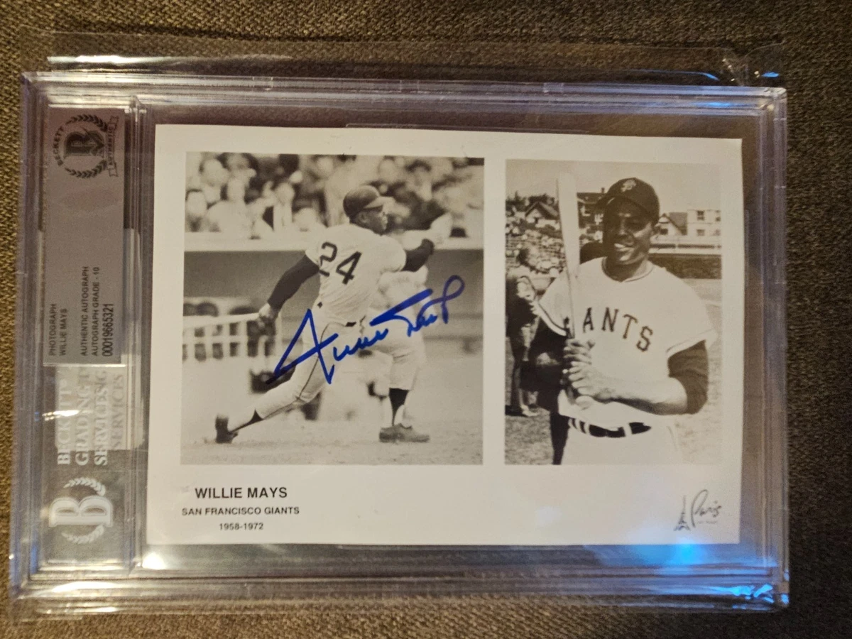Willie Mays Autograph Baseball Trading Cards for sale | eBay