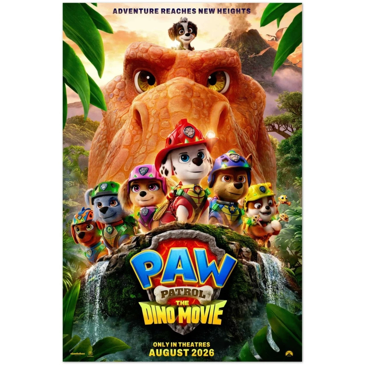 PAW Patrol The Dino Movie 2026 Animated Poster