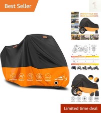 Motorcycle Cover Waterproof for Harley Davidson Street Glide Touring XXXL Orange