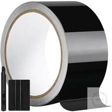 2in X 30ft Gloss Black Vinyl Wrap For Chrome Delete Window Trim Car Door Sill