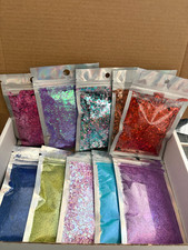 Glitter Bundle Pack (10 x 1oz Bags) | Chunky & Fine Glitter Mix | Craft Glitter