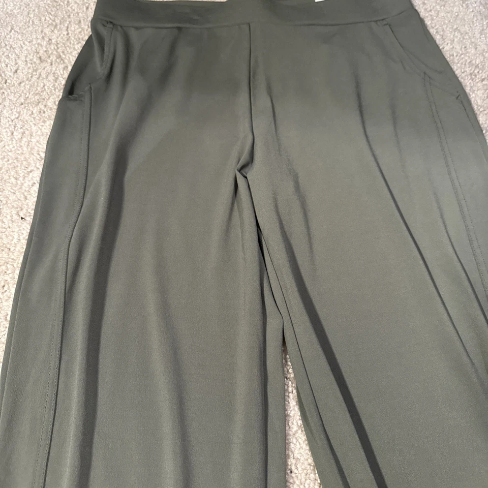 LISA RINNA Collection Size S Olive Green Pull-On Stretch ANKLE JOGGER PANTS - Image 2 of 4