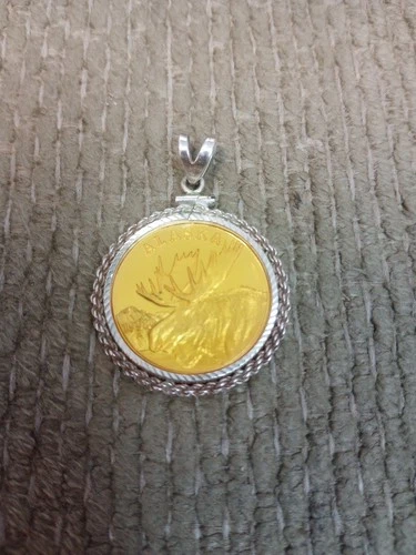 Alaska Moose 1998 Seal Of The State Of Alaska  1oz .999 Silver Proof Medallion