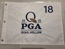 2025 Pga Championship Flag Quail Hollow white embroidered pin flag new