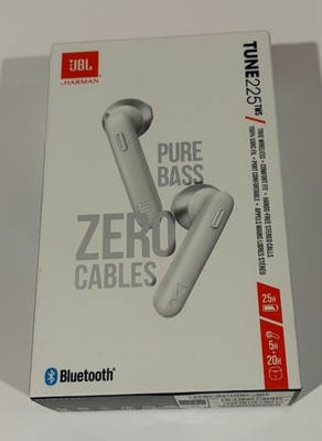 JBL Tune 225TWS Wireless Headphones - White NEW