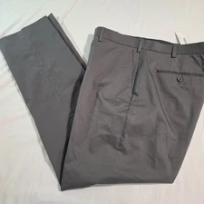 New J Crew Mens Destination Tech Twill Gray Pants 38x32 Work Tailored Stretch 