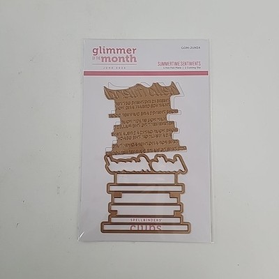 Spellbinders Glimmer of the Month June 2024 ''Summertime Sentiments''