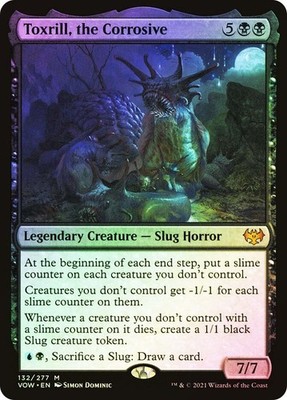 MTG foil 暴露 MTG FOIL Toxrill, the Corrosive - Innistrad: Crimson Vow #132 | eBay