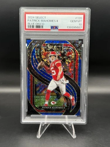 2024 Select Patrick Mahomes Premier Level Blue Disco 1/25 PSA 10 Low Pop!! 🔥