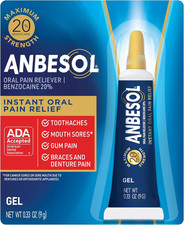 Gel Maximum Strength - Instant Oral Pain Relief for Toothaches, Canker Sores, So