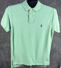 Polo Ralph Lauren Men s Custom Fit Polo Shirt Green Size Medium Purple Pony Logo