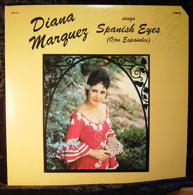 Diana Marquez sings Spanish Eyes (signed) Ojas EspanolesLPSpanish