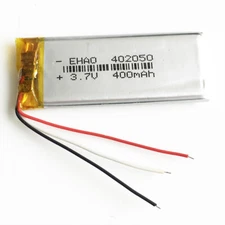 3.7V 400mAh Lipo Li Polymer Rechargeable Battery Thermistor Three Wires 402050