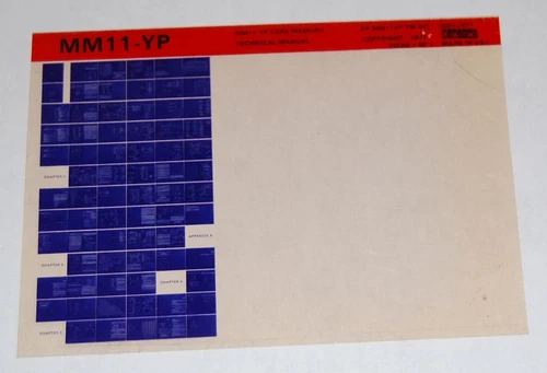 DEC MM11-YP Core Memory Technical Manual Microfiche